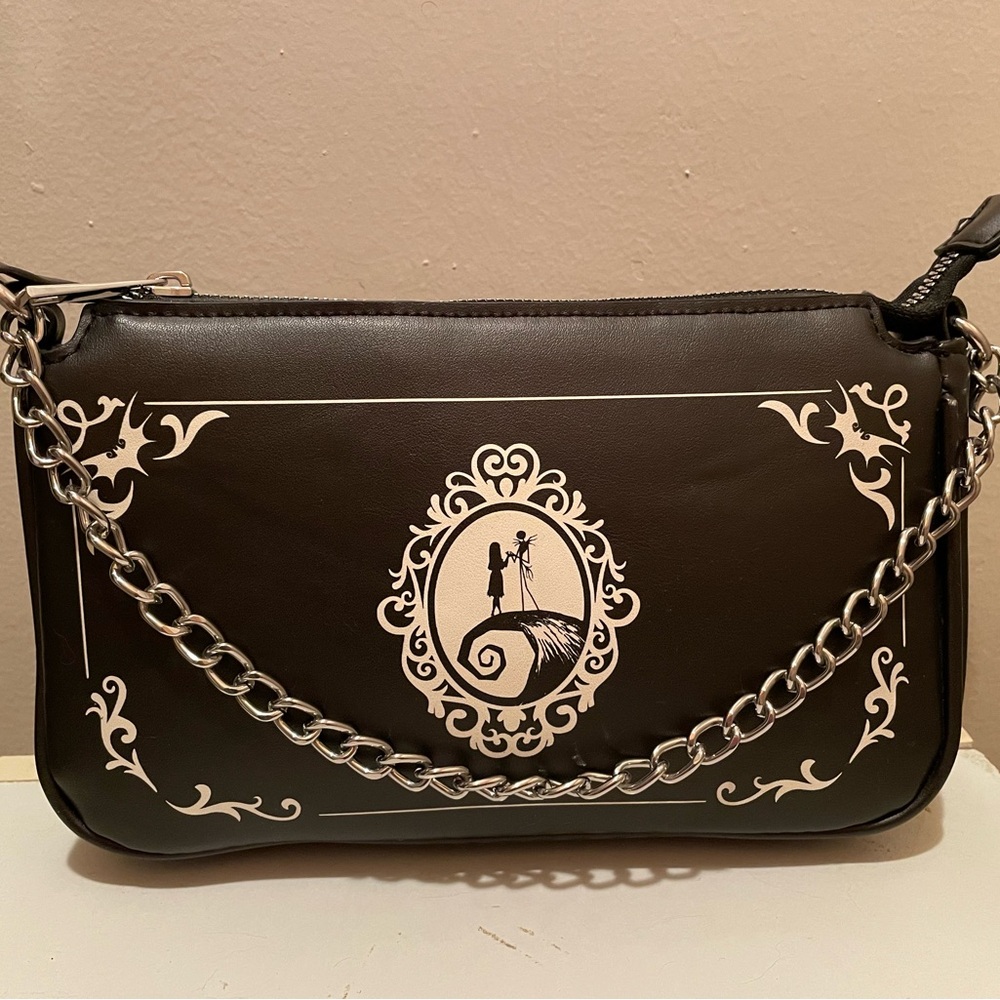 Her Universe The Nightmare Before Christmas Jack & Sally Chain Baguette Bag
